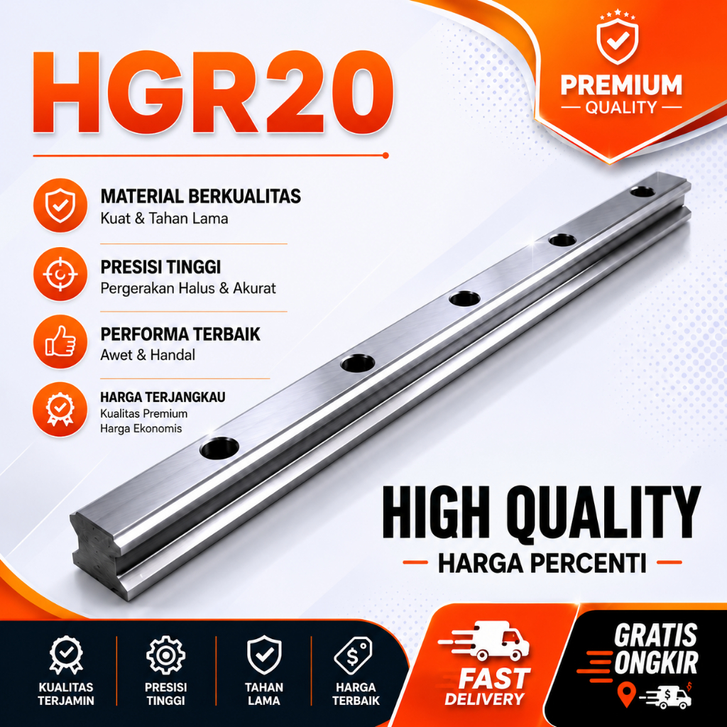Linear Rail HGR20 HGR 20  harga per 1 cm