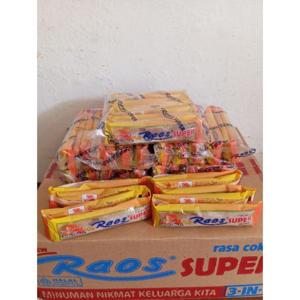 Susu Raos coklat (Susu jadul) 1pack isi 10saset/kemasan Baru