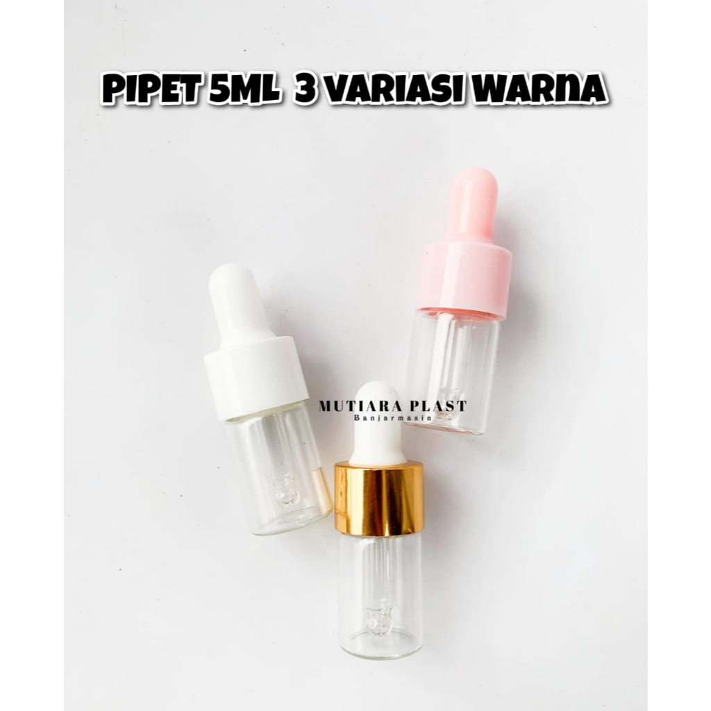 BOTOL PIPET KACA  / BOTOL SERUM 5ML