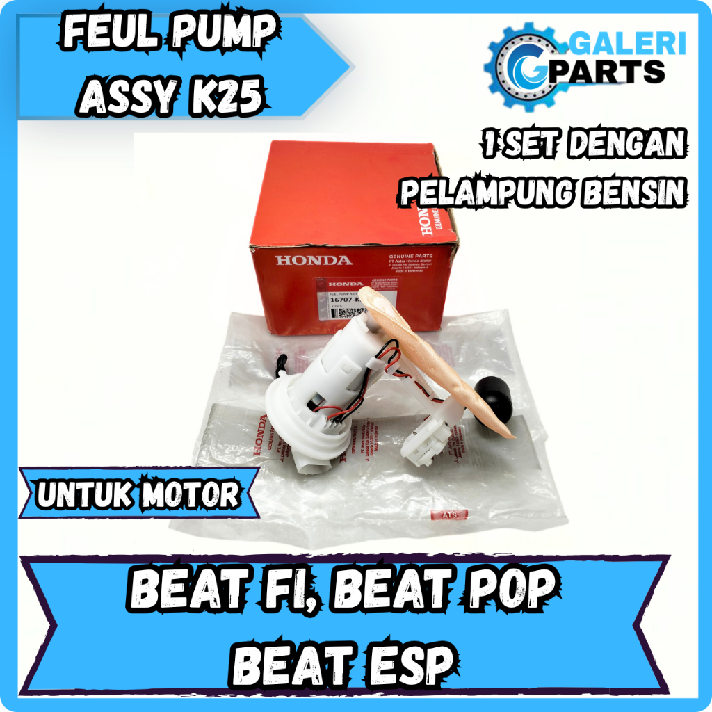 ORIGINAL UNIT FUEL PUMP ASSY KOMPLIT POMPA BENSIN HONDA K25 BEAT FI POP STATER KASAR SCOOPY ESP RING