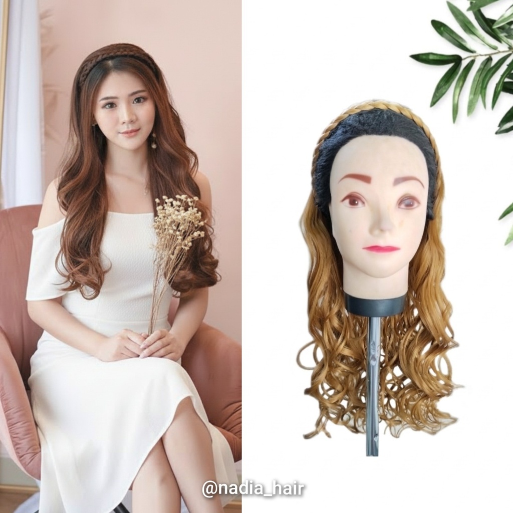 Wig Bando Kepang/Wig Bando Curly/Wig Bando Korea/Wig Bando