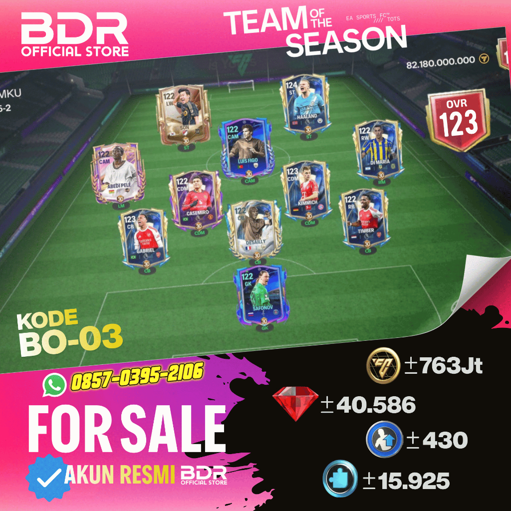 Akun FC MOBILE Kode BO-03