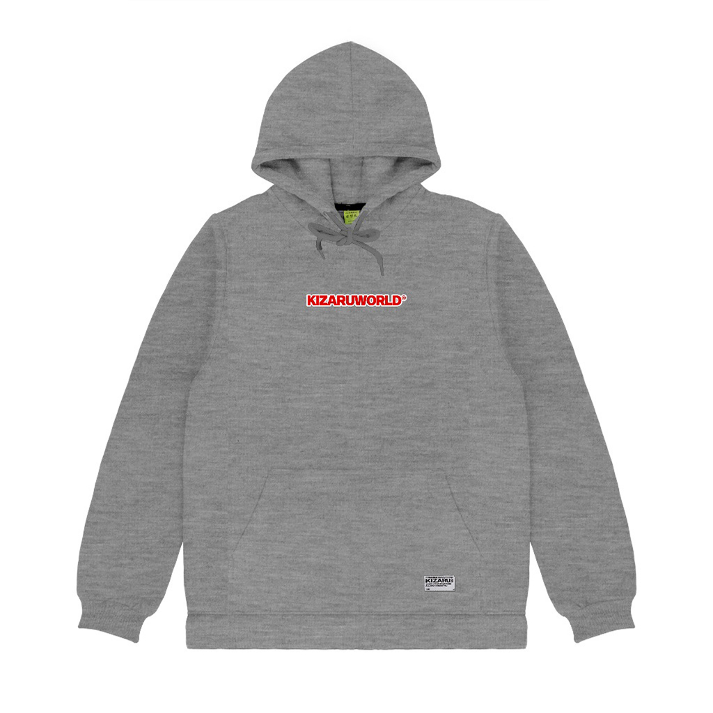 KIZARU Hoodie Sweater Little Logo MISTY GREY