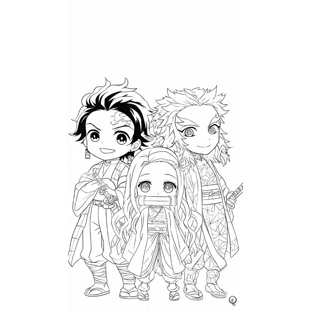 20 pcs Gambar anime mewarnai random
