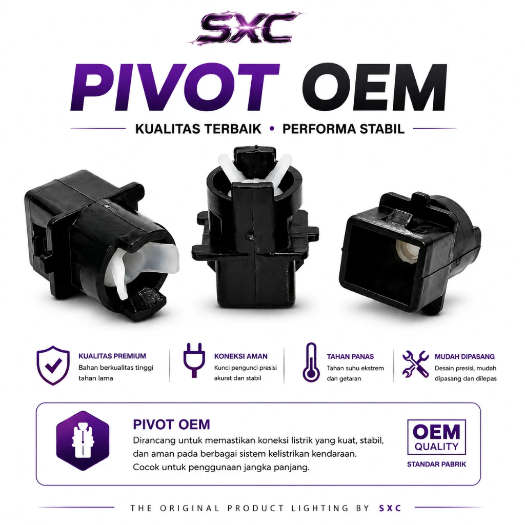 SXC Pivot OEM Headlamp Leveling Motor Universal Socket Premium Kualitas OEM
