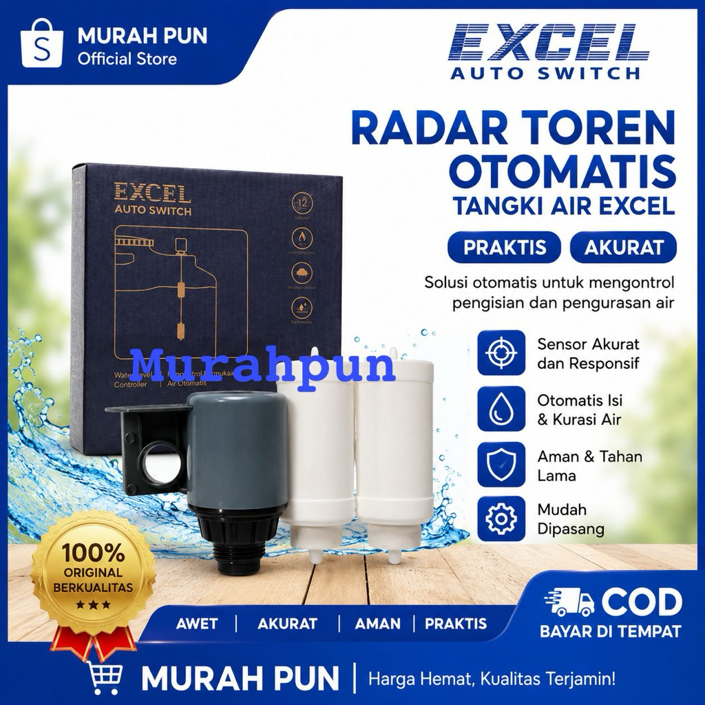 radar otomatis tangki air toren excel original