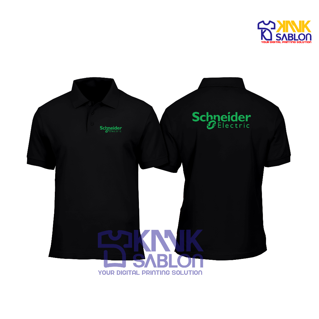Poloshirt SCHNEIDER ELECTRIC  - Kaos Polo SCHNEIDER ELECTRIC - Baju Berkerah SCHNEIDER - Kanksablon