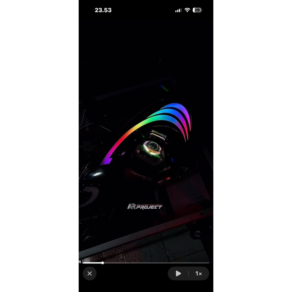 Headlamp mobilio / brio old, single biled & custom lazy rgb