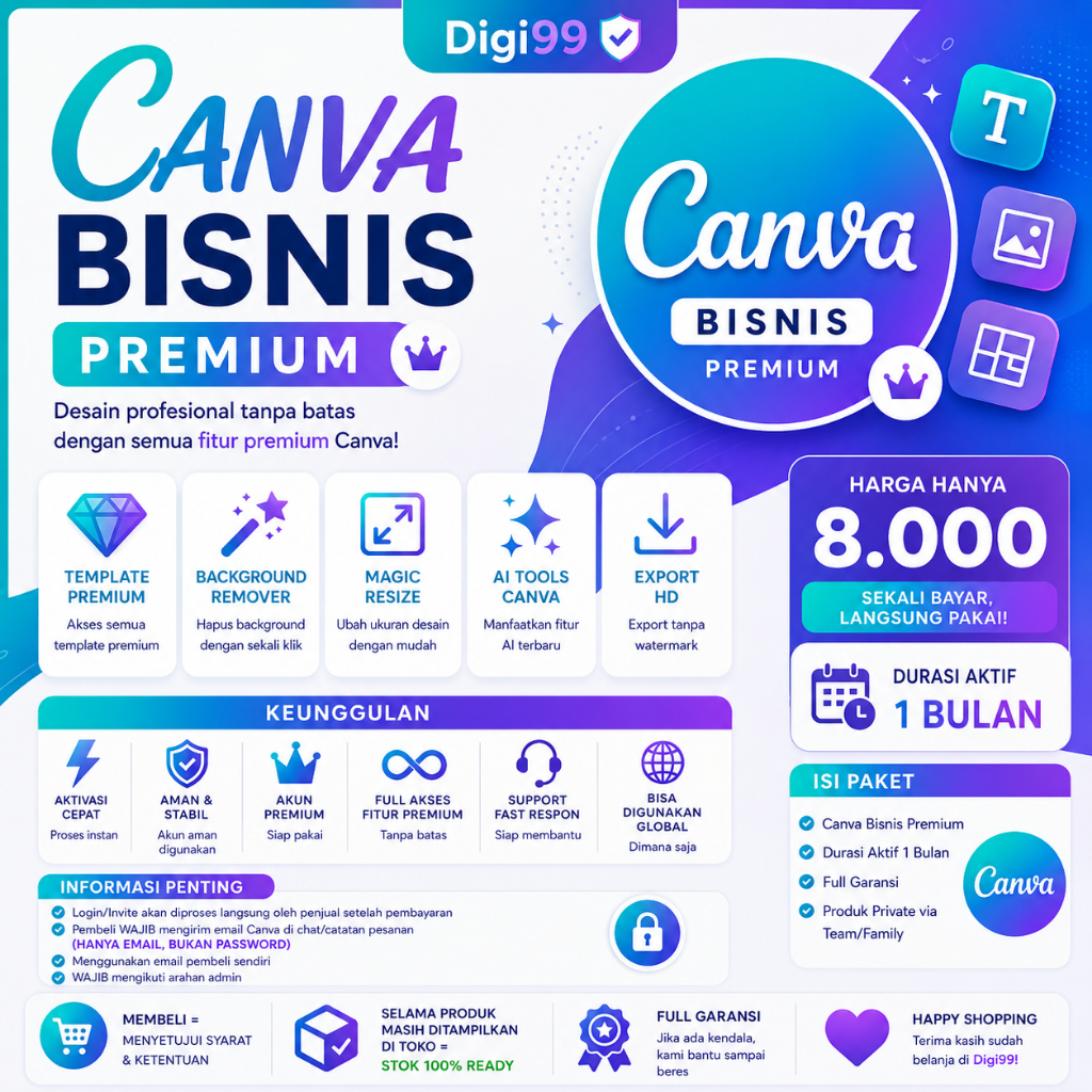 Canva Bisnis Premium Private 1 Bulan