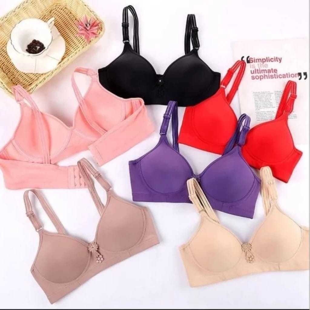 PRODUK , 6Pcs Bh Wanita Dewasa Remaja BH Lingcao Katun Premium Full Size 34. 36. 38. 40. 42