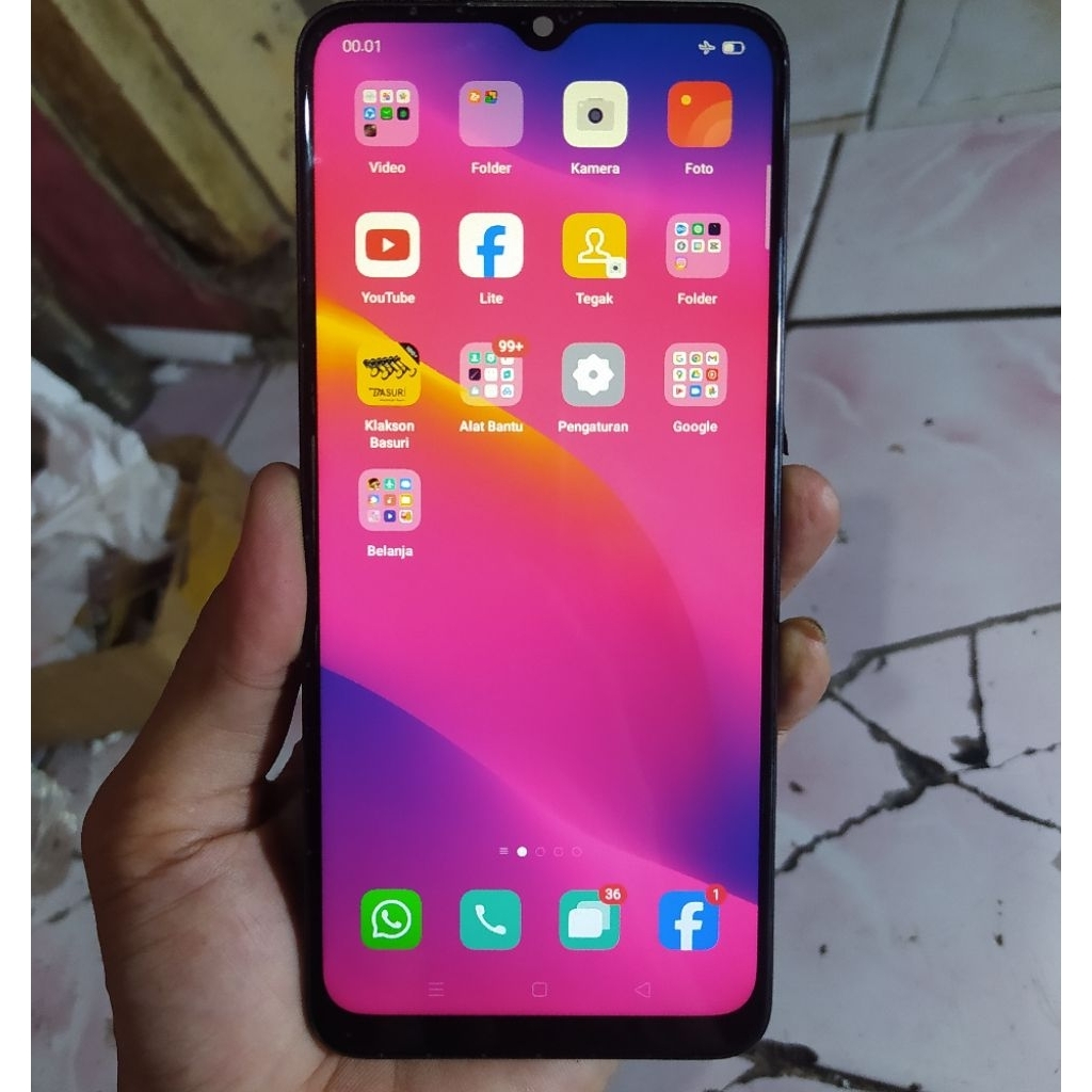 lcd frame oppo a5 2020 original copotan