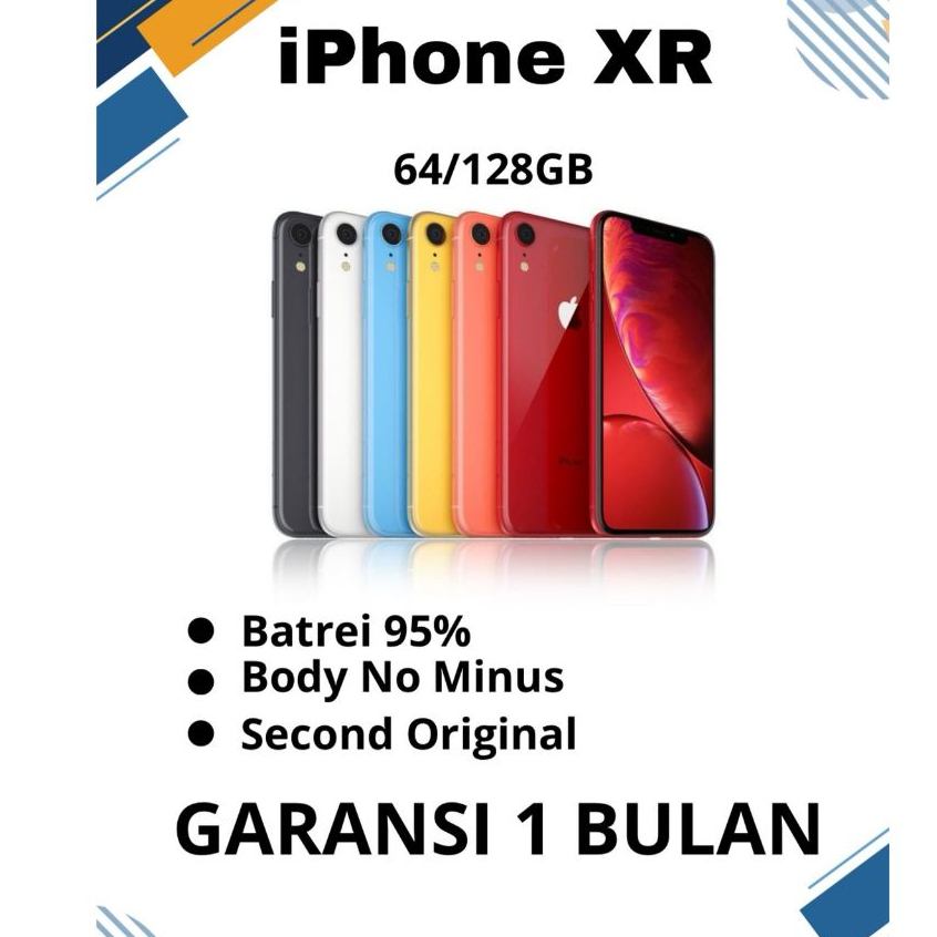 IP XR 64/128GB EXINTER SECOND FULLSET BEKAS MULUS NO MINUS BERGARANSI