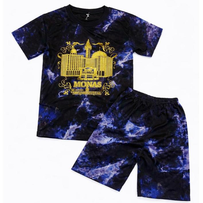 SETELAN KAOS MONAS/  SETELAN BAJU ANAK MOTIF ISTIQLAL/ SETELAN ANAK JAKARTA MONAS/ OLEH-OLEH JAKARTA