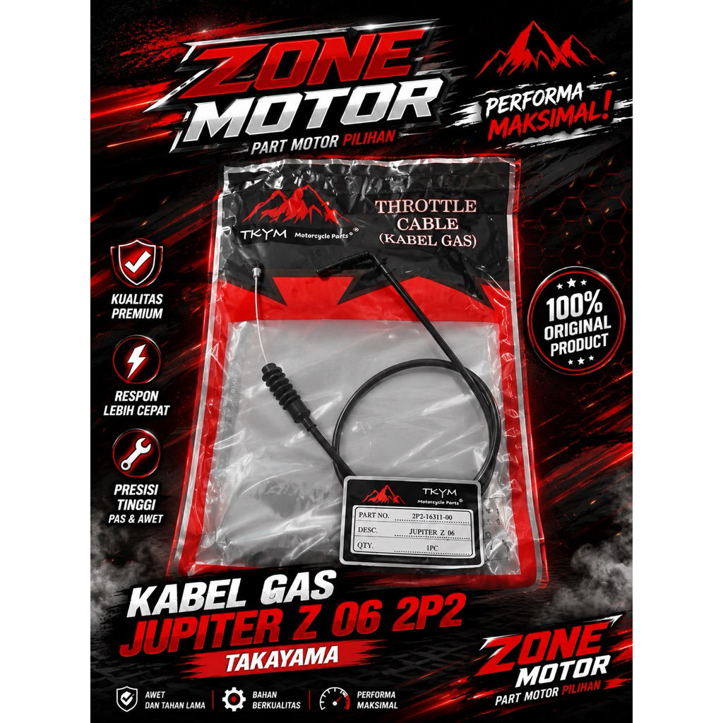 Takayama KABEL GAS tipe motor JUPITER Z 06