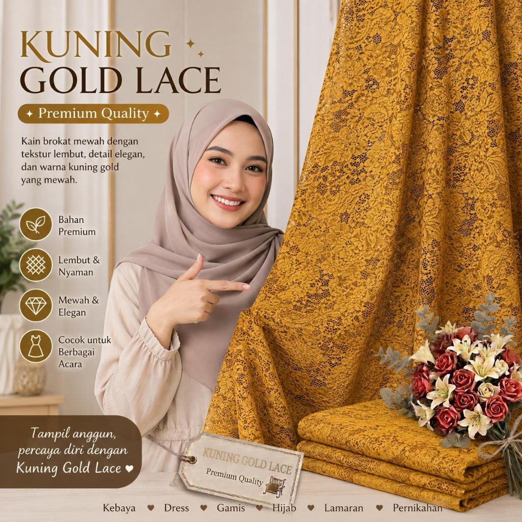 Kain Brokat Tulang Cord Lembut  KAIN KEBAYA MURAH  BAHAN KEBAYA MODERN BROKAT MTR