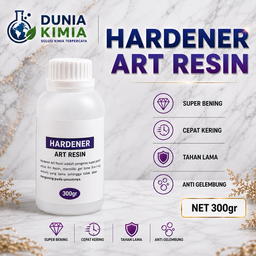 Hardener Art Resin - Hardener Epoxy Resin Bening - Pengeras Epoxy Resin Clear - 300ml