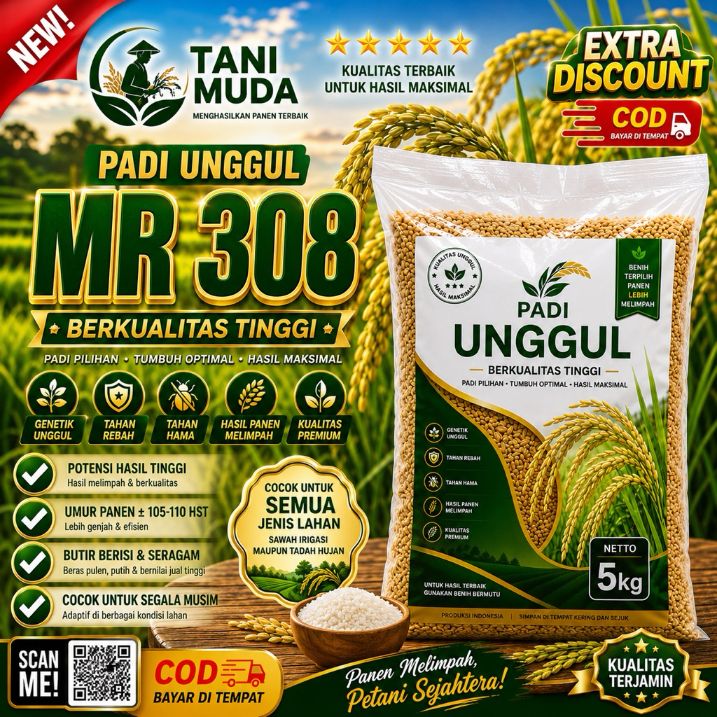 PADI UNGGUL MR 308 KEMASAN 5KG