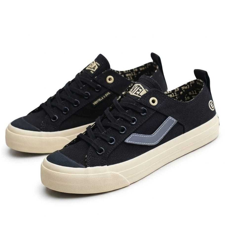 Sepatu Ventela x Evil x Papa Gading All Is Well Black Low Sepatu Pria Ventela Kasual