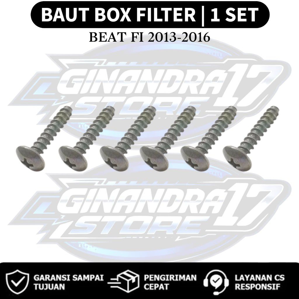 1 SET Baut Box Filter Honda Beat Fi 2013-2016 / Baut Box filter udara Motor Beat fi lama
