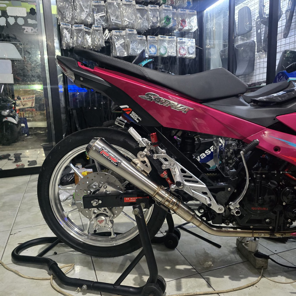 Knalpot Pipa Canister Original LR Lone Rider Tipe HE Ceng Minicone For Raider Fi 150