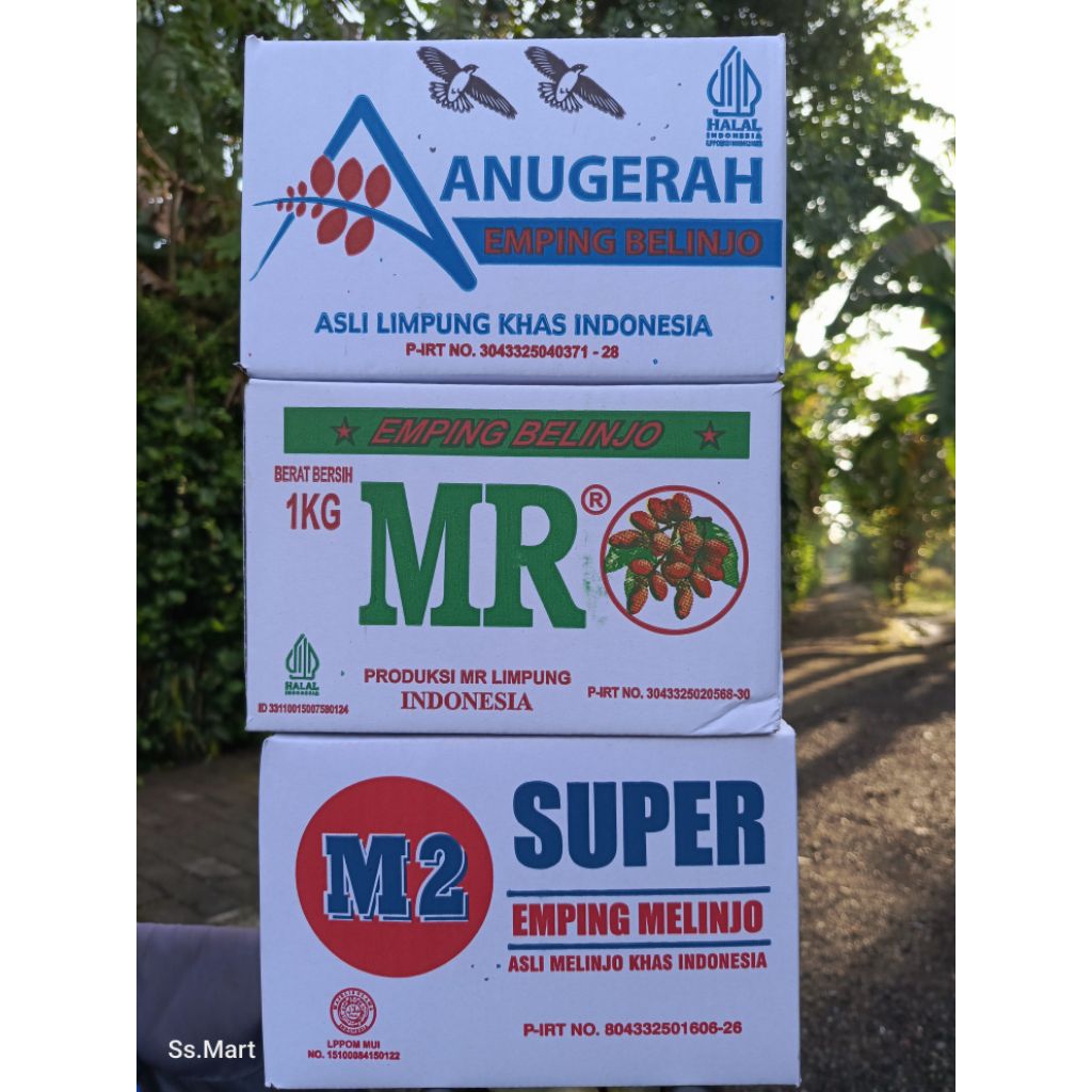 Emping Mlinjo belinjo melinjo kemas dus 1kg