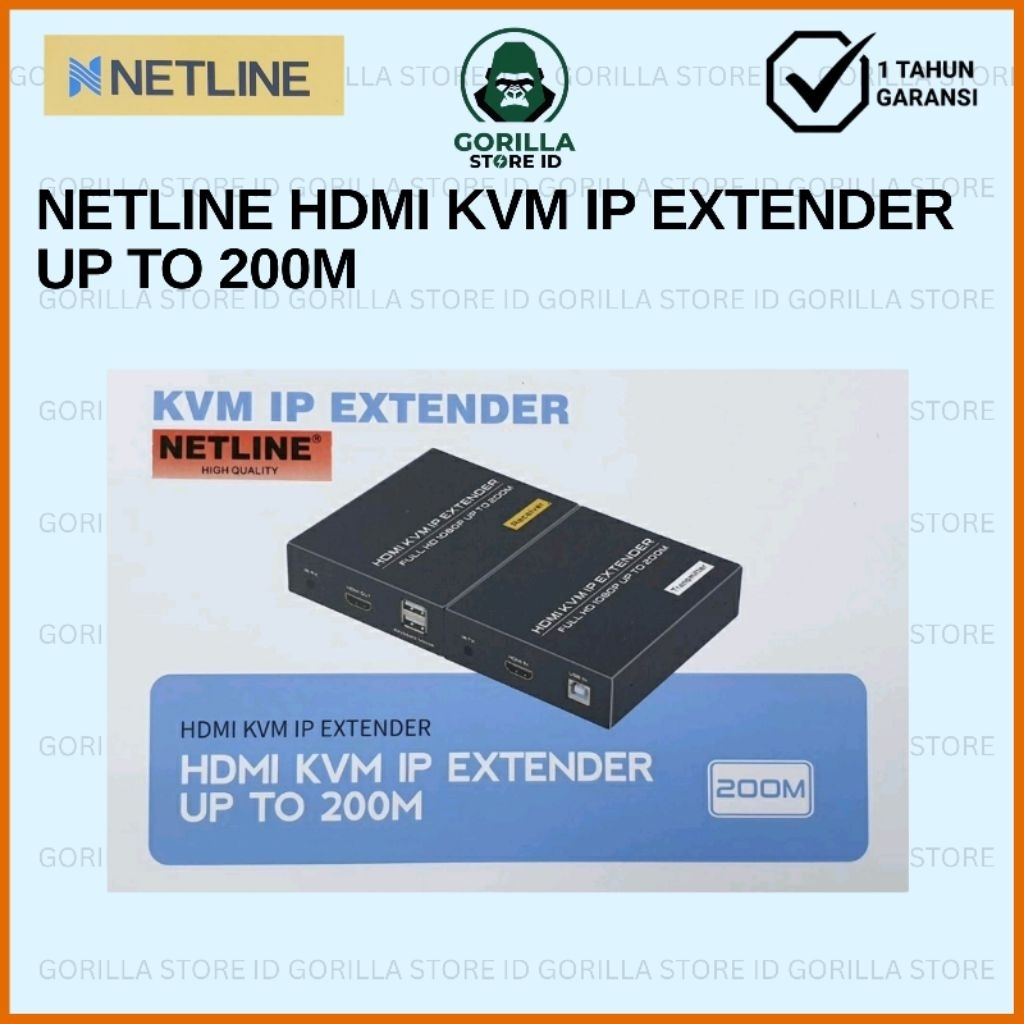 NETLINE HDMI KVM IP EXTENDER UP TO 200M