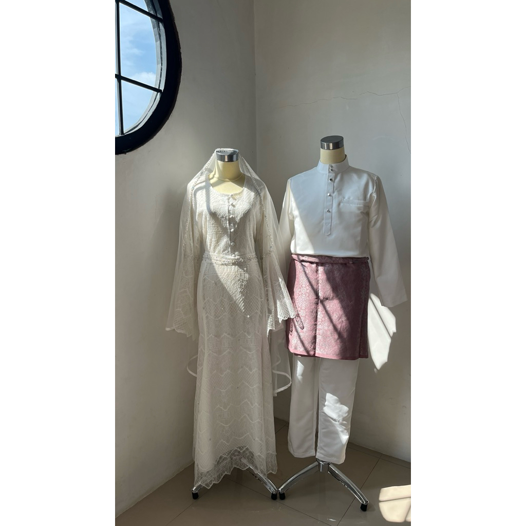 UNTUK DISEWAKAN Baju kurung melayu, baju akad, baju couple, couple melayu