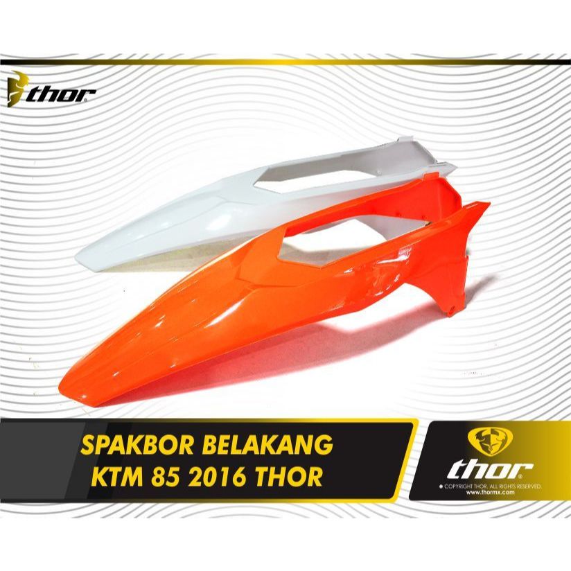 Spakbor Belakang KTM 85 2016 THOR Rear Fender KTM 85 Spakbor Trail Plastik Racing
