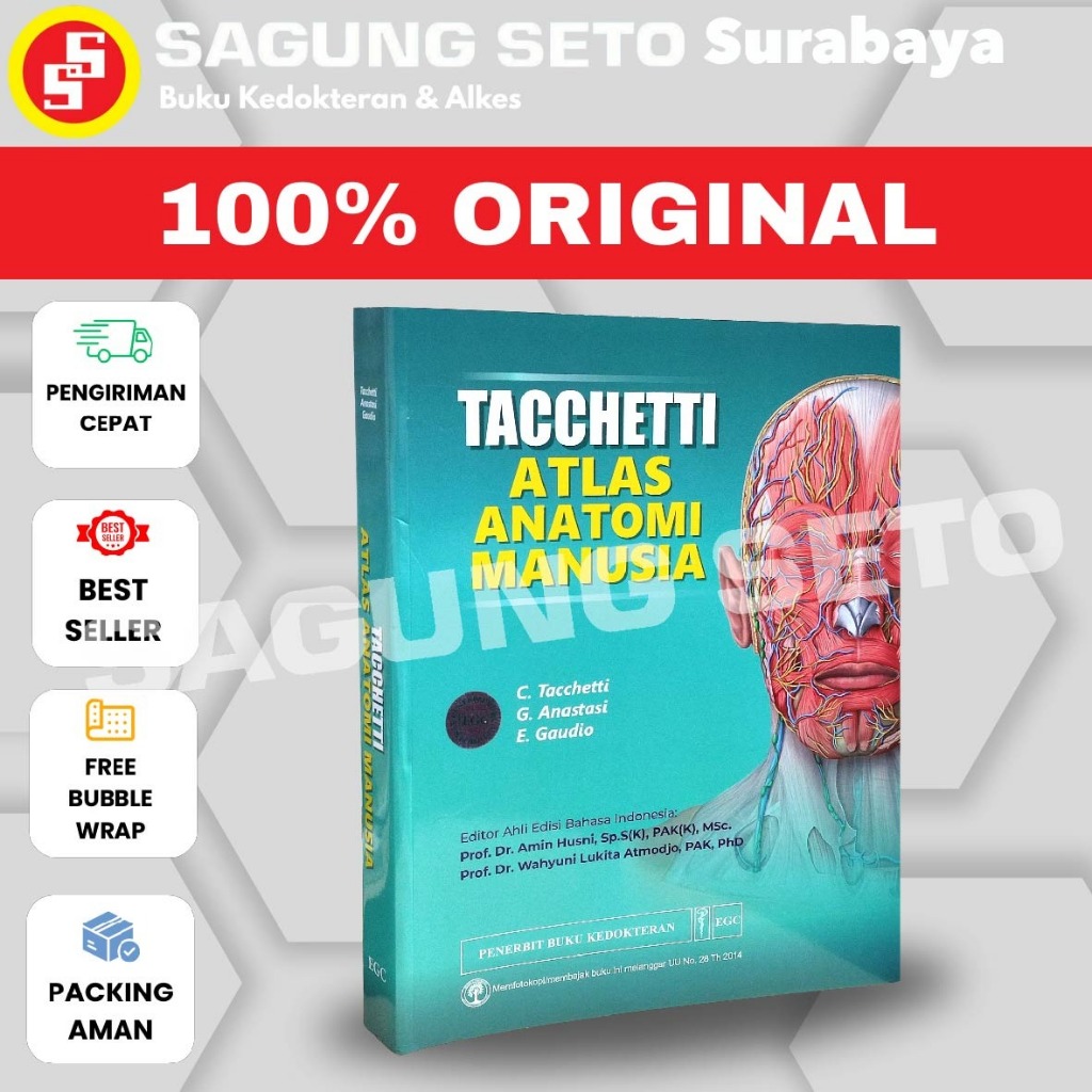 BUKU ATLAS ANATOMI MANUSIA TACCHETTI. WAHYUNI LUKITA ATMOD - EGC
