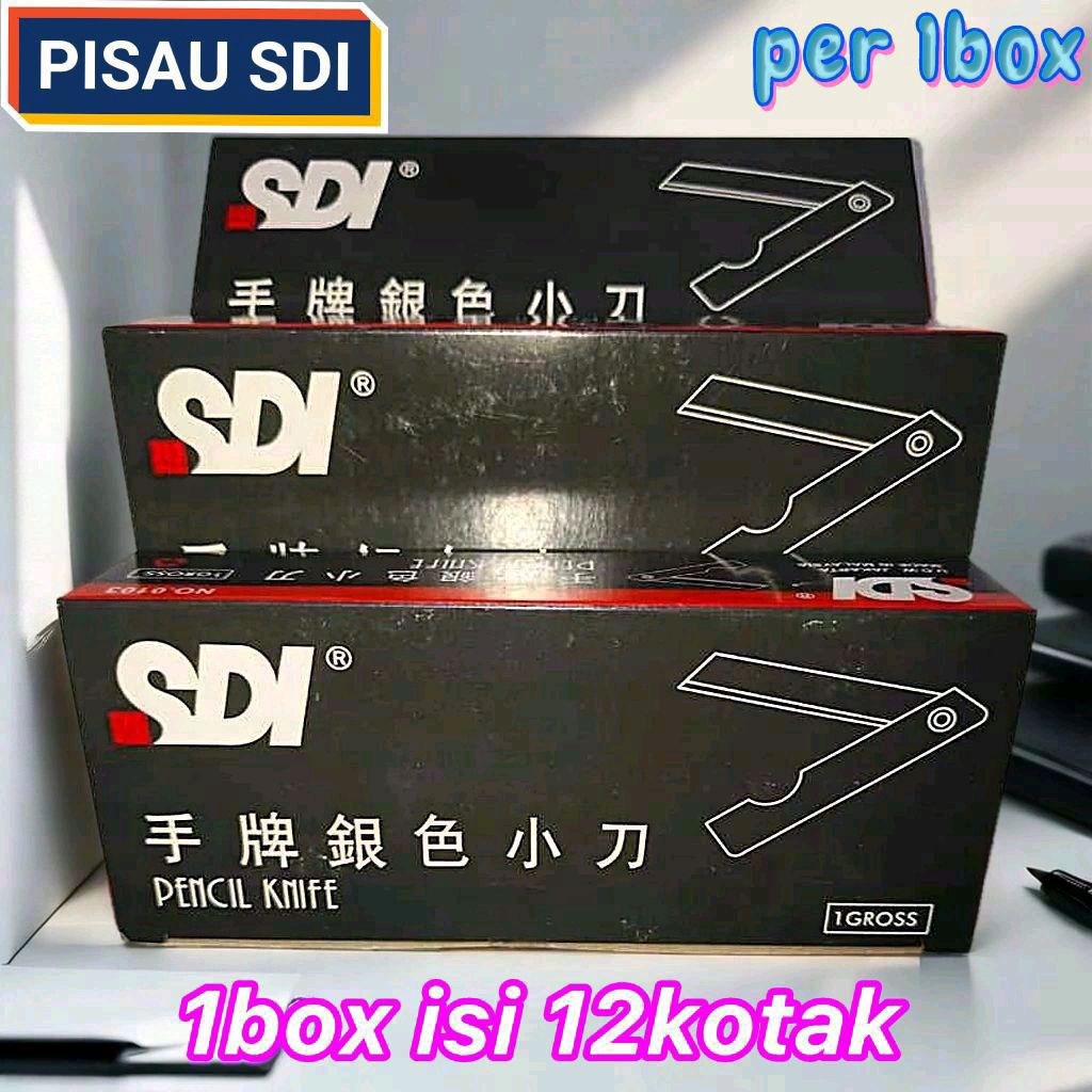 silet / SDI pisau lipat / pencil knives / cutter / pisau lipat / pemes SDI 0103 / ( 1gross )