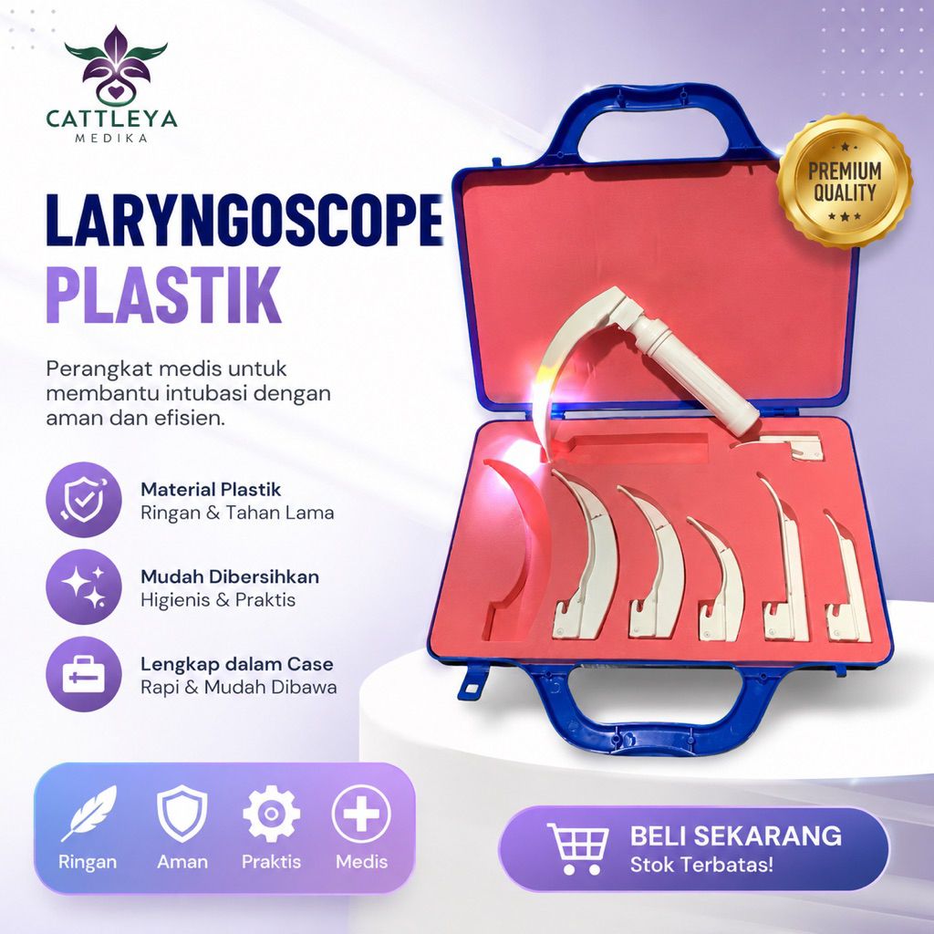 LARYNGOSCOPE SIMULASI / LARYNGOSCOPE PLASTIK / Laringoskopi