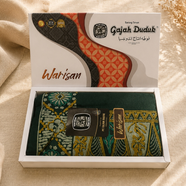 Gajah Duduk, Sarung Batik, Sarung Gajah Duduk Warisan Original