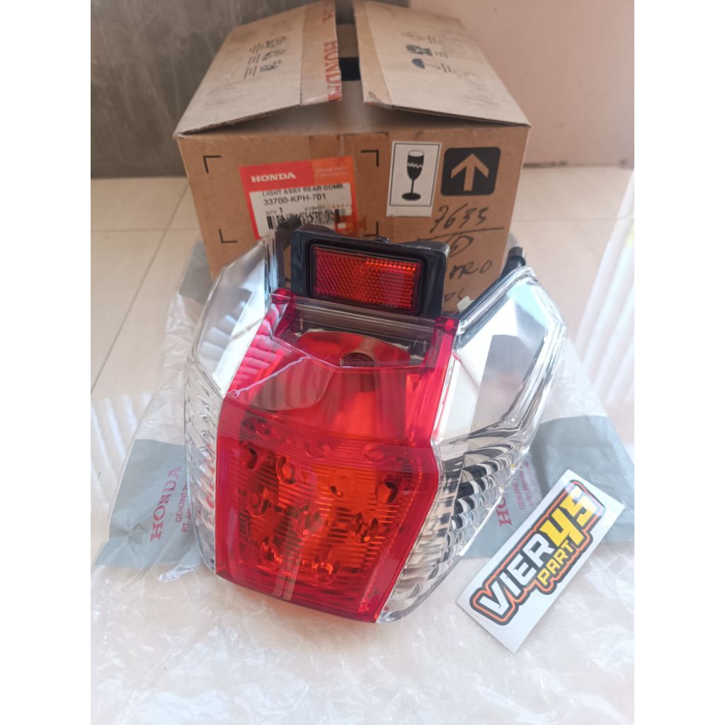 Stoplamp lampu belakang assy honda supra x 125 old lama original AHM 33700-KPH-701