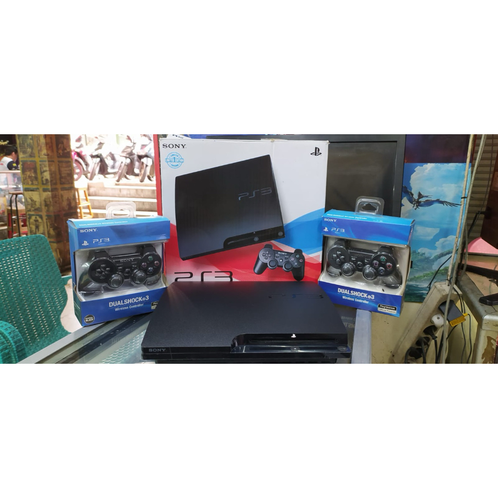ps 3 slim 160gb sd 500gb fullgame fullset