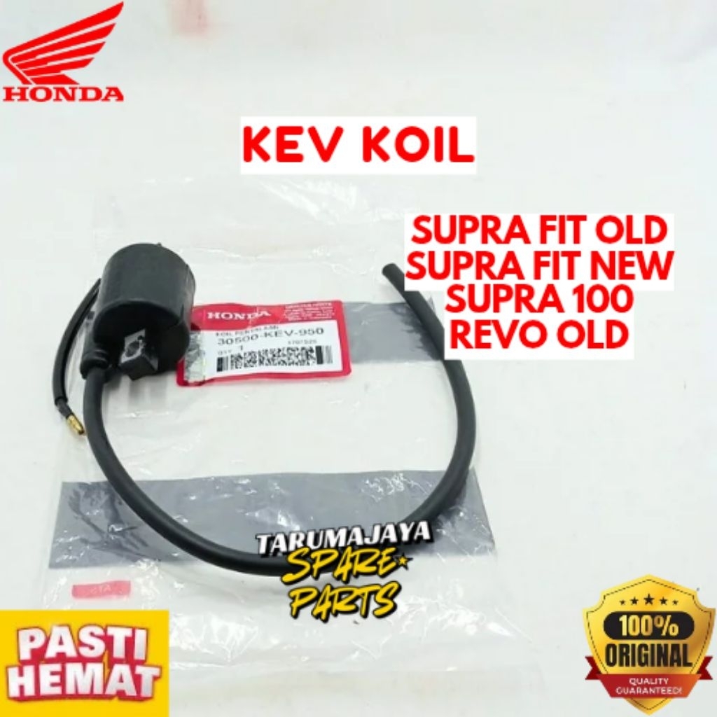 KOIL ORIGINAL HONDA KODE KEV, KOIL SUPRA FIT OLD, KOIL SUPRA FIT NEW, KOIL SUPRA 100, KOIL REVO OLD
