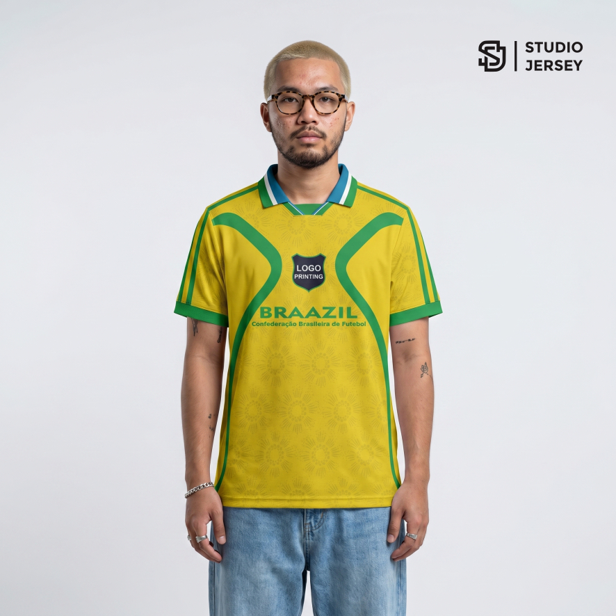 Jersey Fantasy // Jersey Vintage // Jersey Retro // Jersey Brazil Unisex