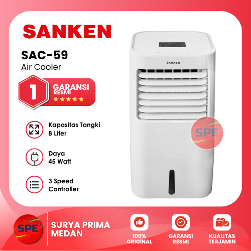 AIR COOLER SANKEN KAPASITAS 8 LITER SAC-59 / SAC59 GARANSI RESMI (MEDAN)