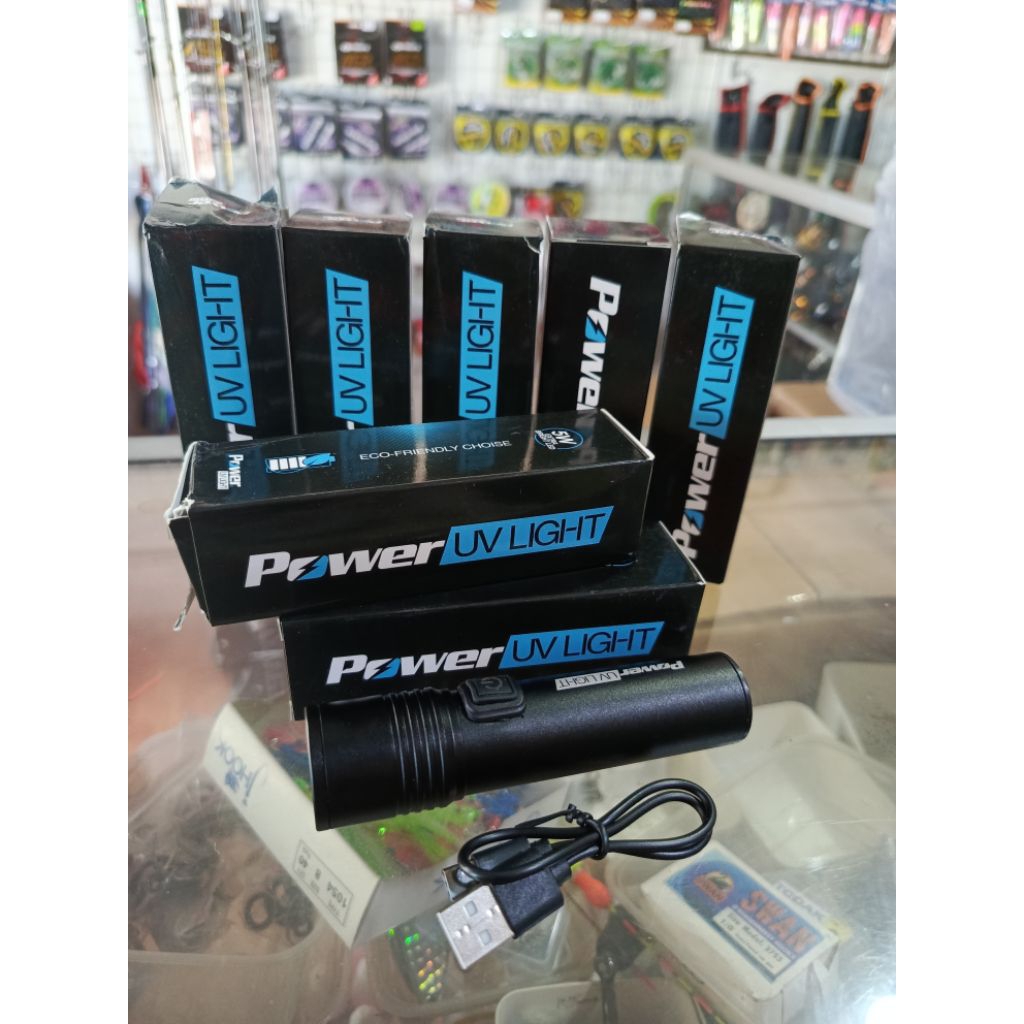 Senter UV charger Buat metal jig