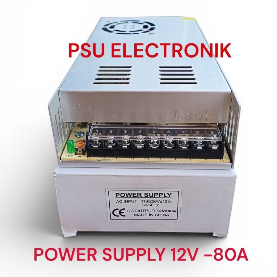 Power Supply 12V 80A HIGH Power Supply 12 Volt 80 Amper Murni 80a 80 a