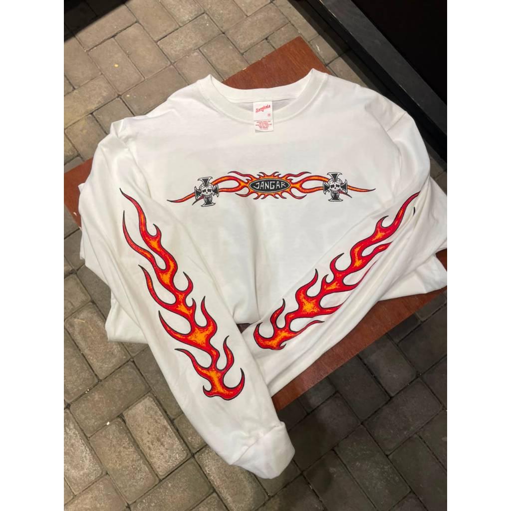 SANGKALA LONGSLEEVE JANGAR BURNER WHITE