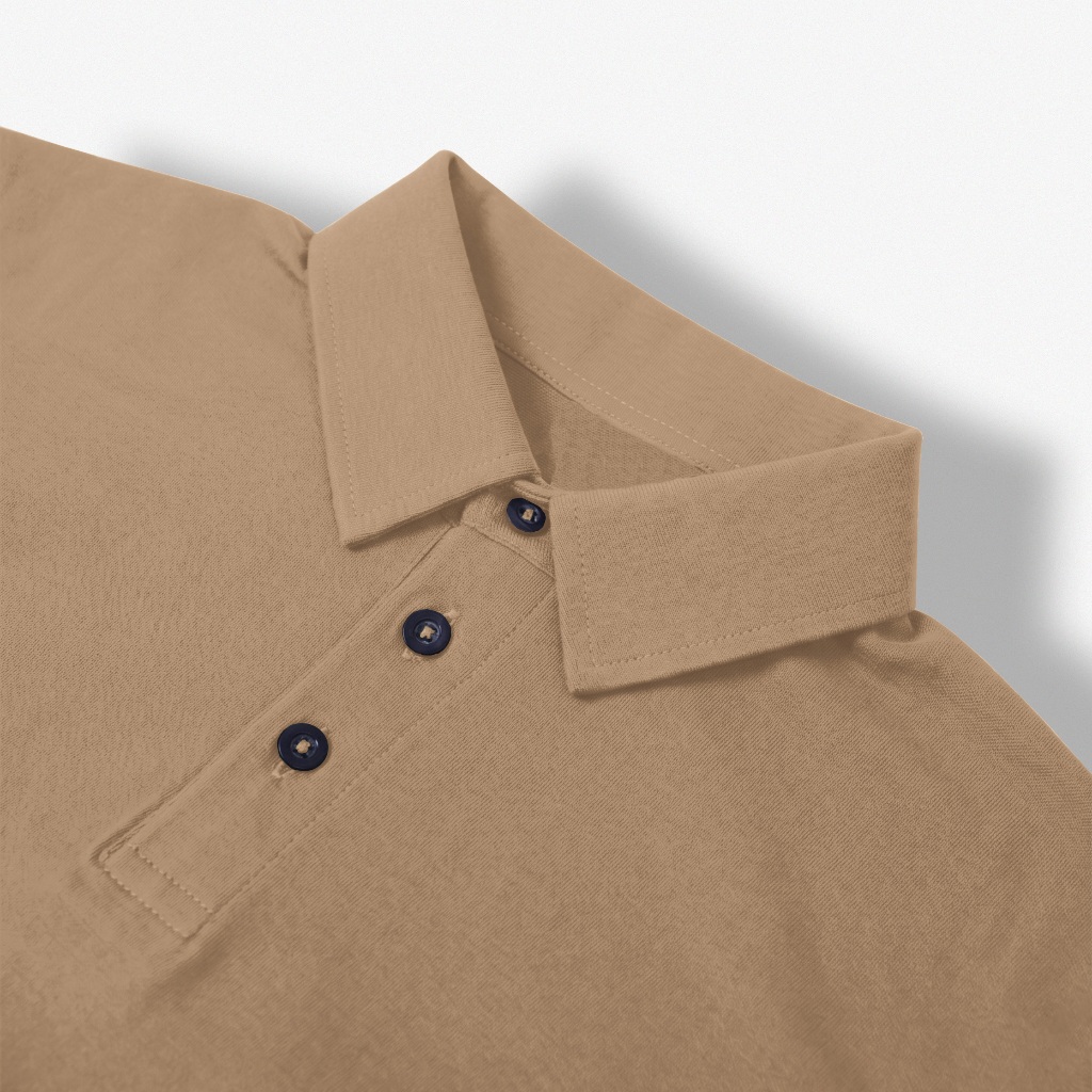 KAVAKOTZ - Elric Kaos Polo Pria | Coklat Susu