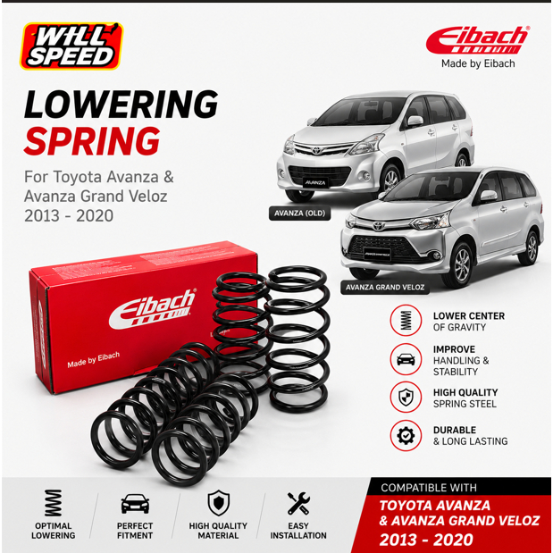 PER EIBACH PER CEPER PER EMPUK AVANZA VELOZ  NEW 2013-2020 VELOZ GEN 2