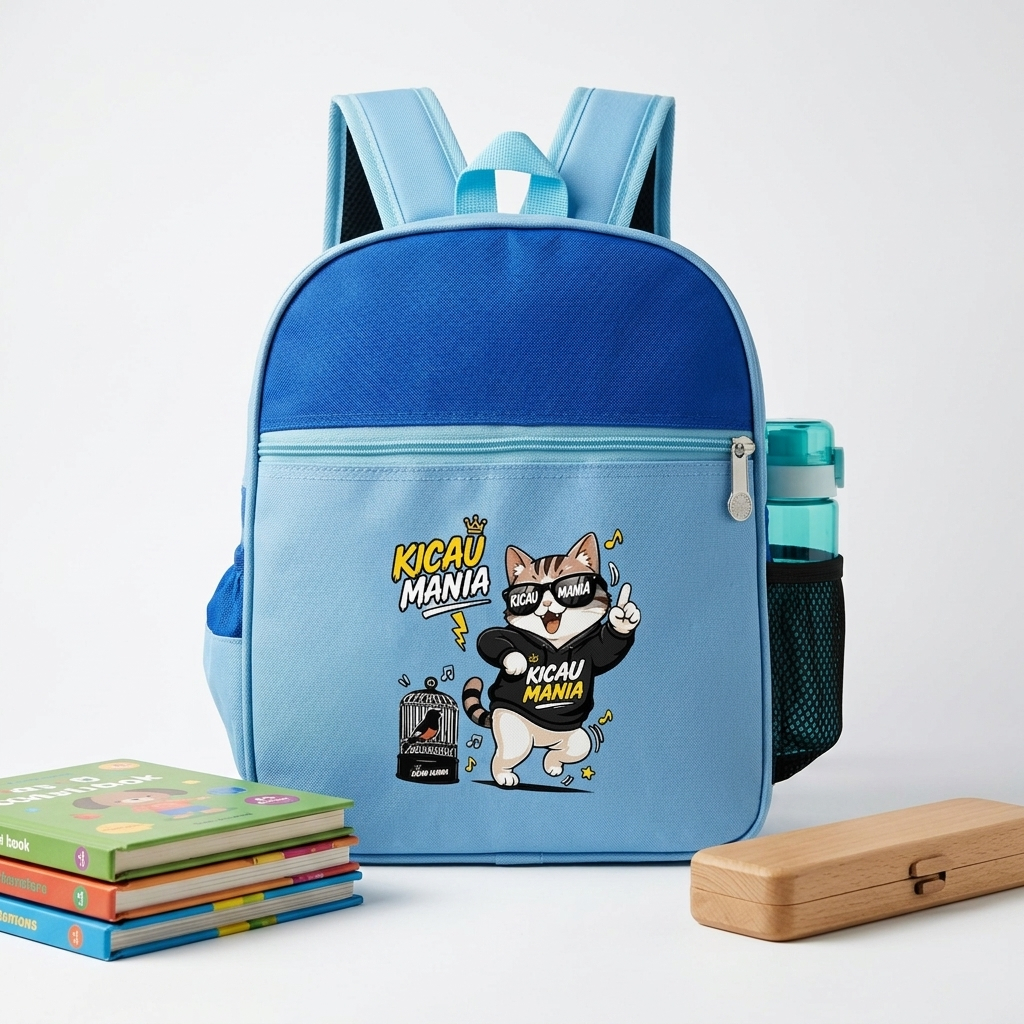 AHZ TAS RANSAEL ANAK PAUD, TK motif KICAU MANIA SANGKAR TAS SEKOLAH ANAK
