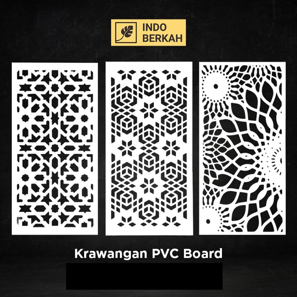 KRAWANGAN PVC BOARD / ORNAMEN PVC FOAM BOARD TEBAL 5MM / ORNAMEN DINDING / DEKORASI HIASAN DINDING