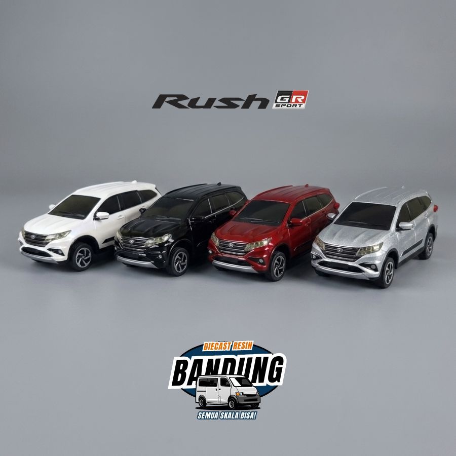Resin 64 || Diecast Miniatur 3D Print Toyota Rush GR Sport 2021 Skala 1:64 Custom Warna&Platnomor