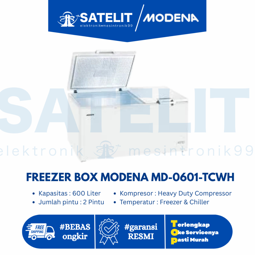 FREEZER BOX MODENA MD-0601-TCWH