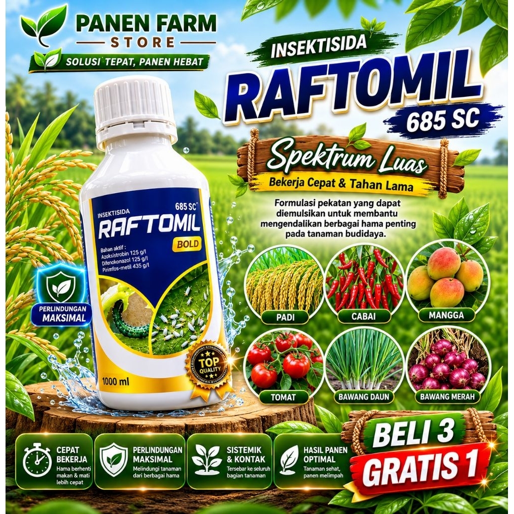 RAFTOMIL GOLD 686sc |Abamectin, Asefat, Metomil