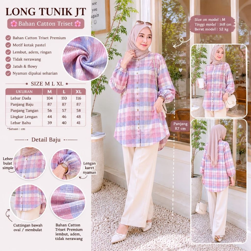long tunik JT by 3point 3 Point