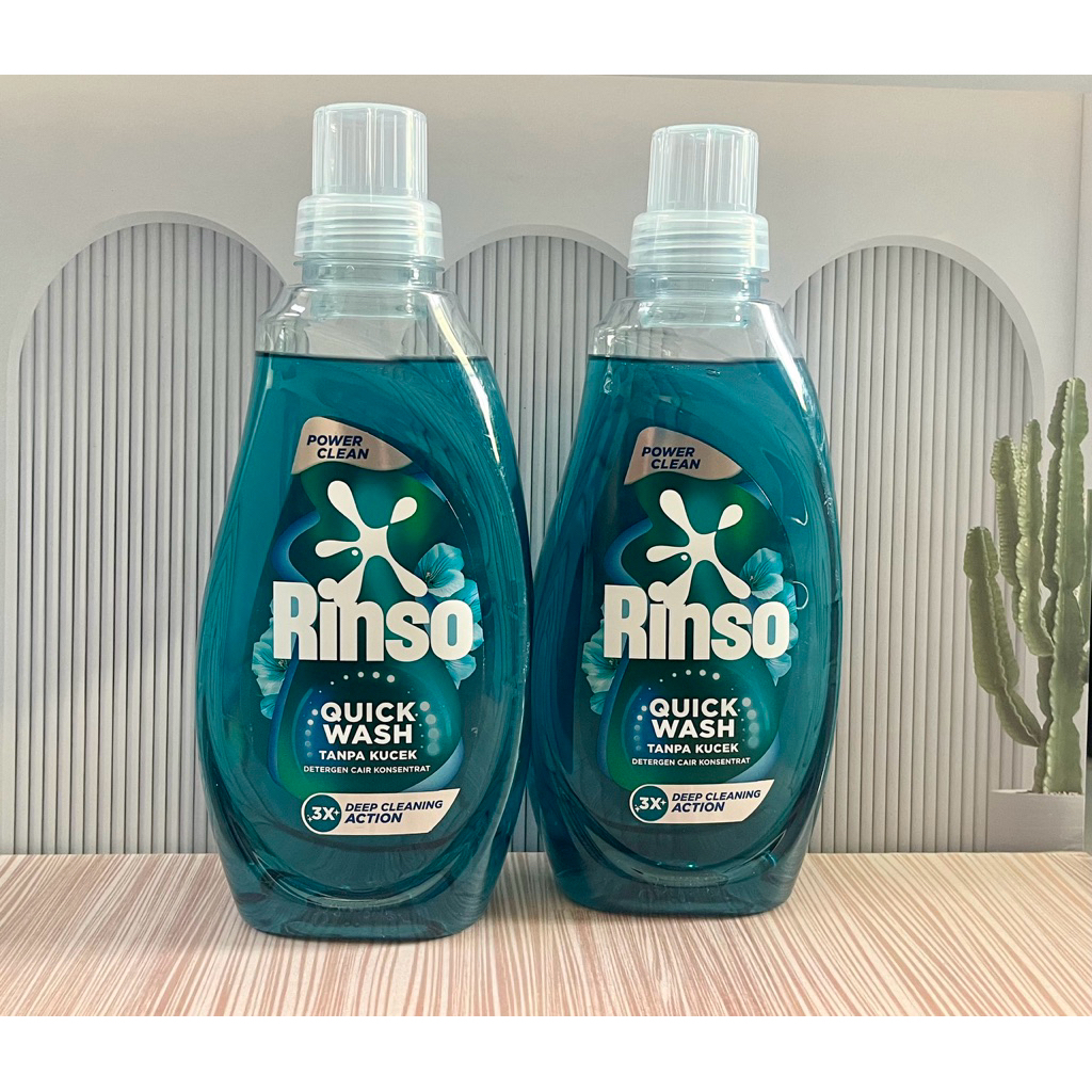 Rinso Botol Detergen Cair Power Clean 650g