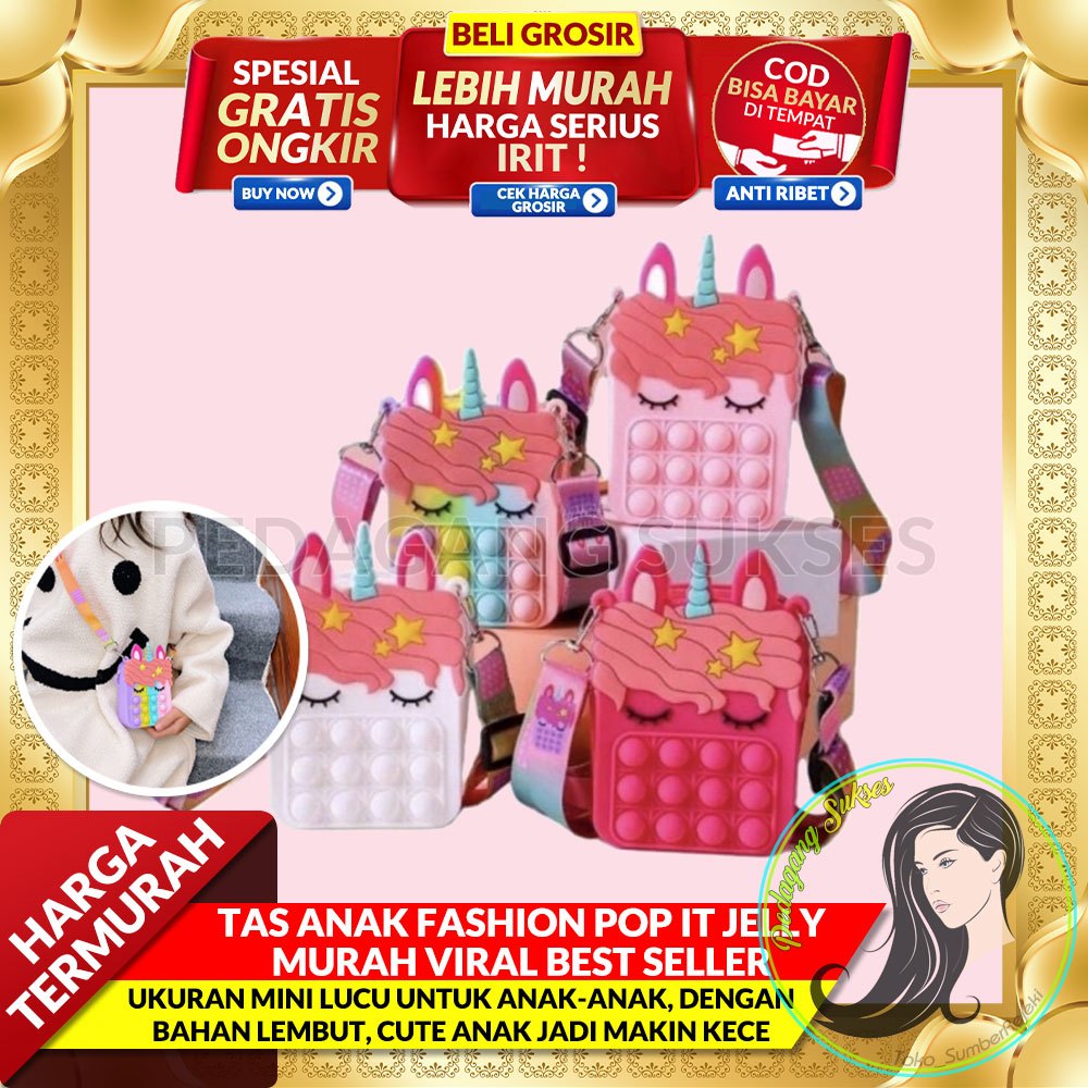 TAS ANAK FASHION POP IT JELLY